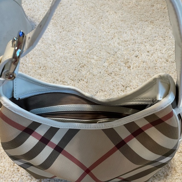 Authentic Burberry nova check purse hobo white - Picture 3 of 9